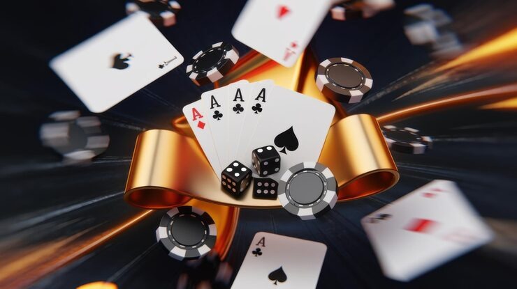 Phone showing live casino and sports market navigation